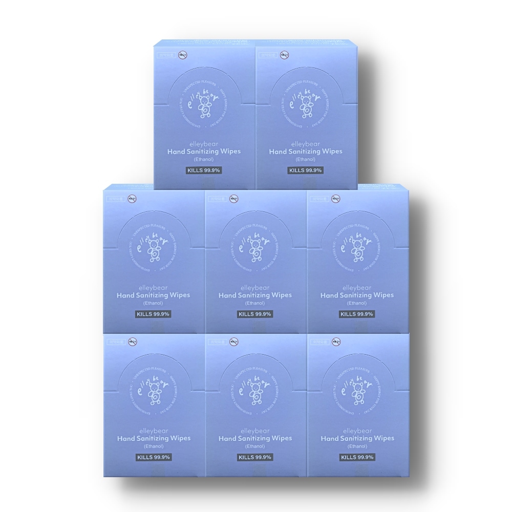 携帯用 個包装 手指消毒ティッシュ 8箱セット (30包(枚)/1箱 殺菌消毒 99.9% Vegan認証 韓国食品医薬品安全処認証医薬部外品)