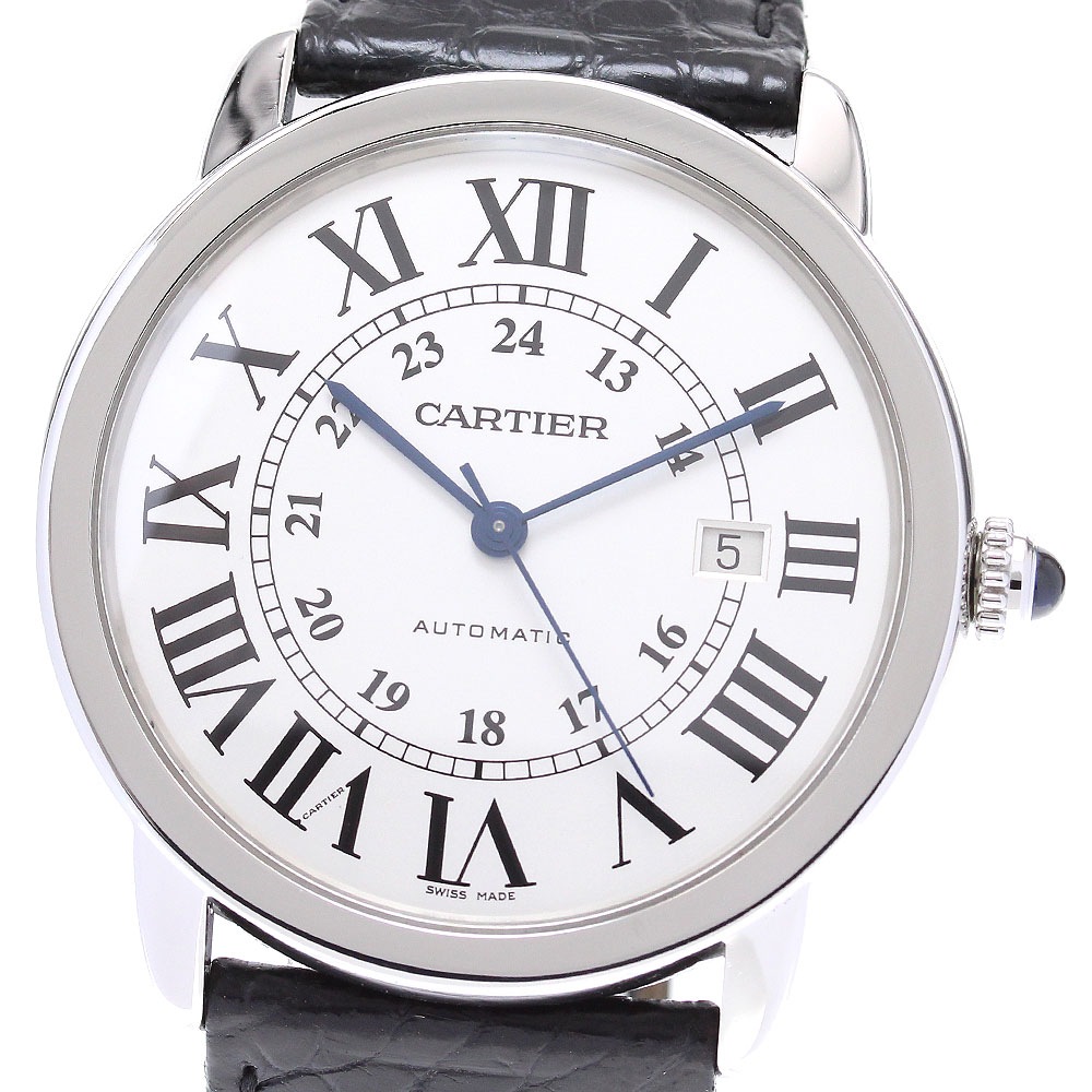 カルティエ CARTIER W6701010 ロンドソロXL デイト 自動巻き メンズ _837216【中古】