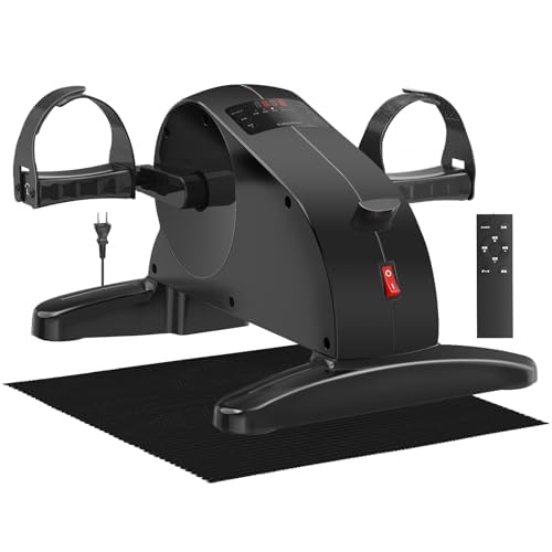 フィットネスバイク 電動 エアロバイク ミニ 健康器具 高齢者筋トレ ダイエット器具 家庭用 静音 小型 リモコン付き 12段階スピード タイミング機能