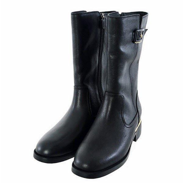 [] 女性用滑り止めハーフブーツ 4CM(EQEWBM901BK) (P003737436)