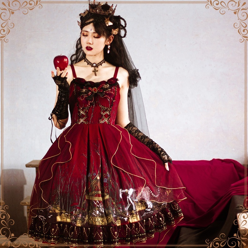 ゴシック風の腐った森のワンピース ロリータワンピース