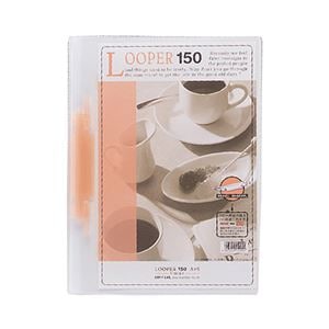 (まとめ) リヒトラブ ルーパー150 A4タテ 2穴 150枚収容 赤 F-3016-3 1冊 (×30セット)