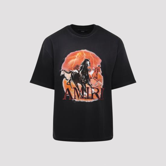 AMIRI Men T-Shirts AMTOJR1022 BLACK
