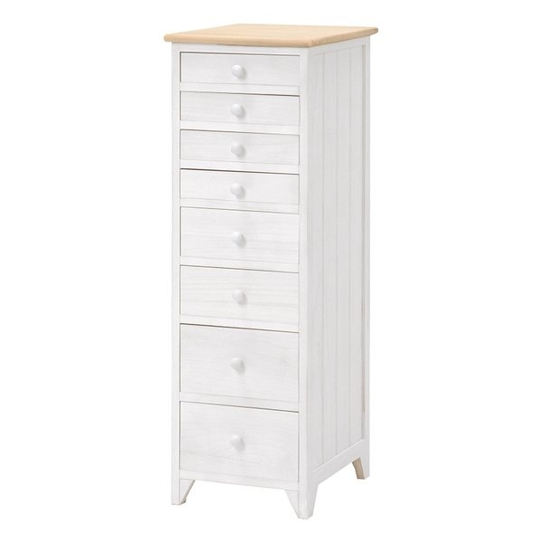 チェスト フレンチカントリー スリムチェスト ホワイト幅31cm MCH-5261NAW