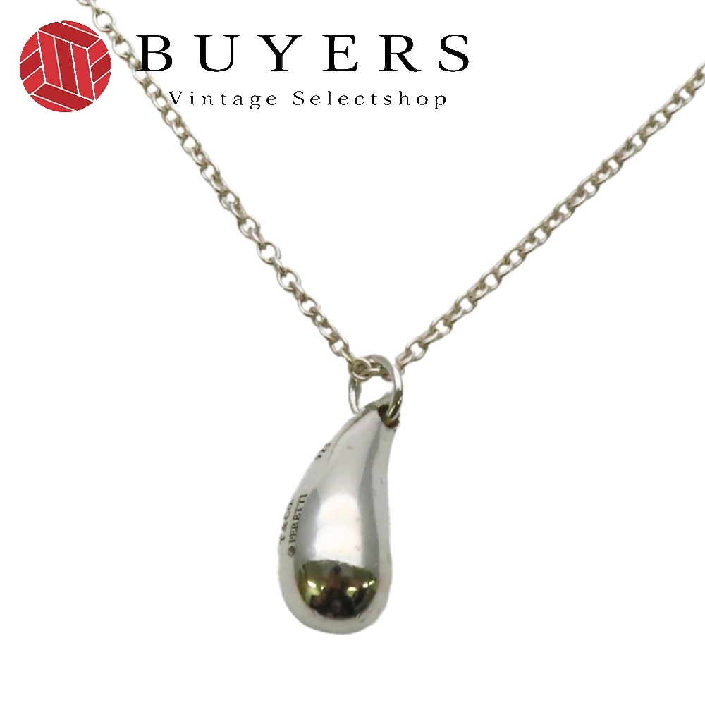中古 ネックレス ティアドロップ シルバー925 約2.9g シルバー エルサペレッティ アクセサリー レディース 女性