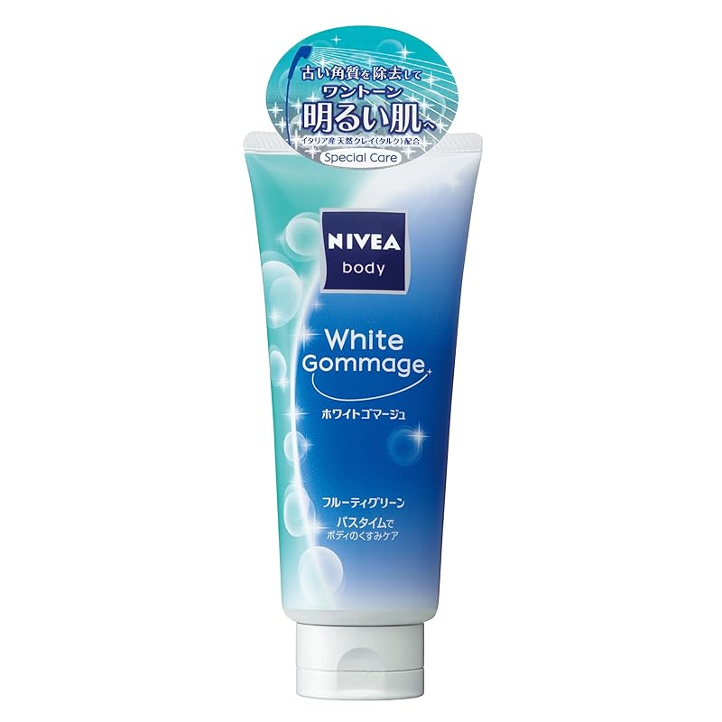 【即納】ニベア ボディ ホワイトゴマージュ フルーティグリーン 180g