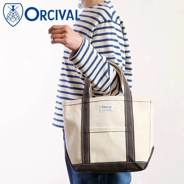 トートバッグ スモール [OR-H0285-KWC] メンズ・レディース ユニセックス 鞄 日本製 キャンバス 小サイズ 帆布 ECRU/CHARCOAL 正規取扱店