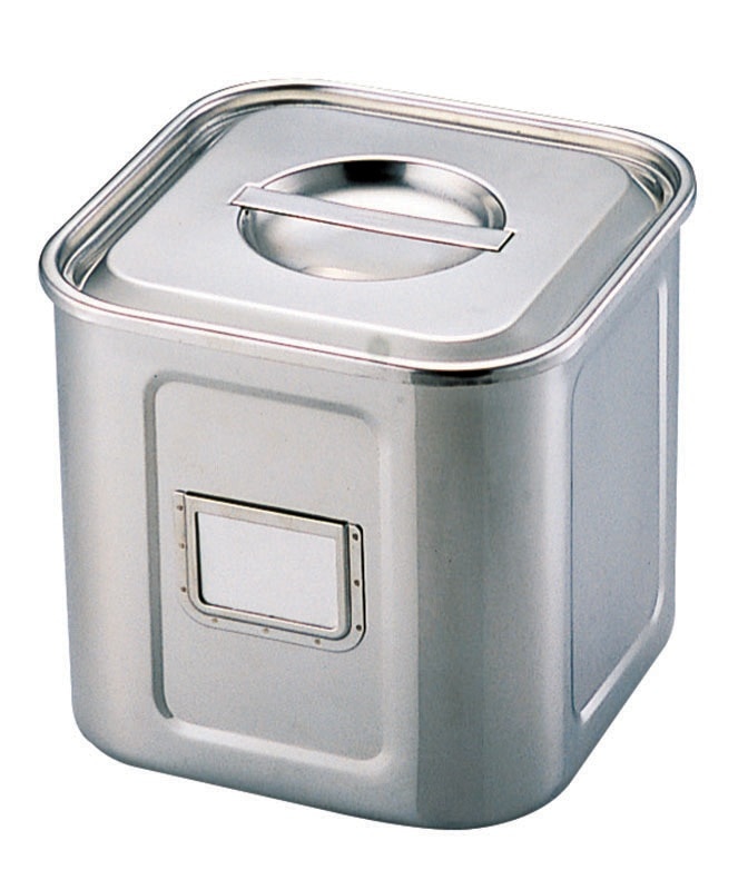 三宝産業 UK 名札付 角キッチンポット 深型 15cm