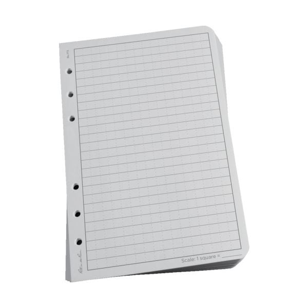 （まとめ） ライトインザレイン ルーズリーフユニバーサル グレー 772 1パック（100枚） 5セット