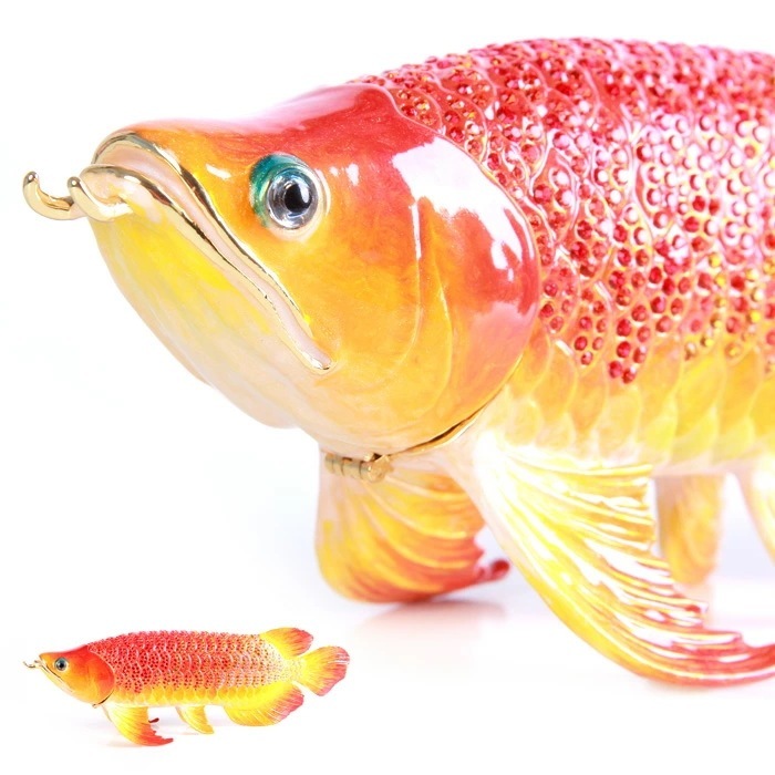 【正規品】 アロワナ Lサイズ ジュエリー ボックス 宝石箱 東京銀座PICALS 12-l0031