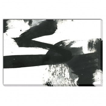 アートパネル Black and white paint stroke texture IAP-52780