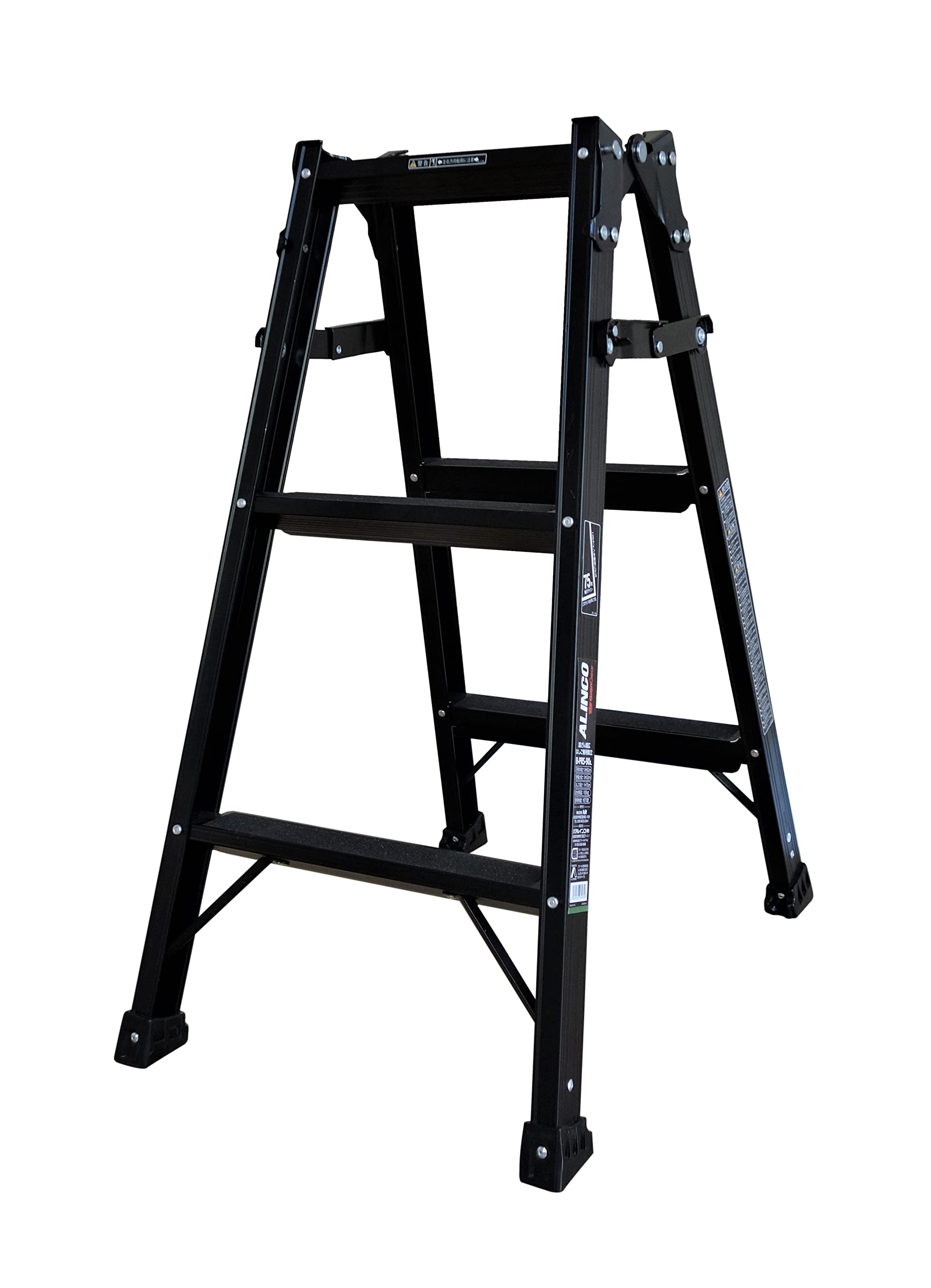 アルインコ はしご兼用脚立 ブラック (PRS-90WA のブラック塗装) アルインコ x GranGear(グランギア) コラボ商品 すべり止め付 BPRS-90