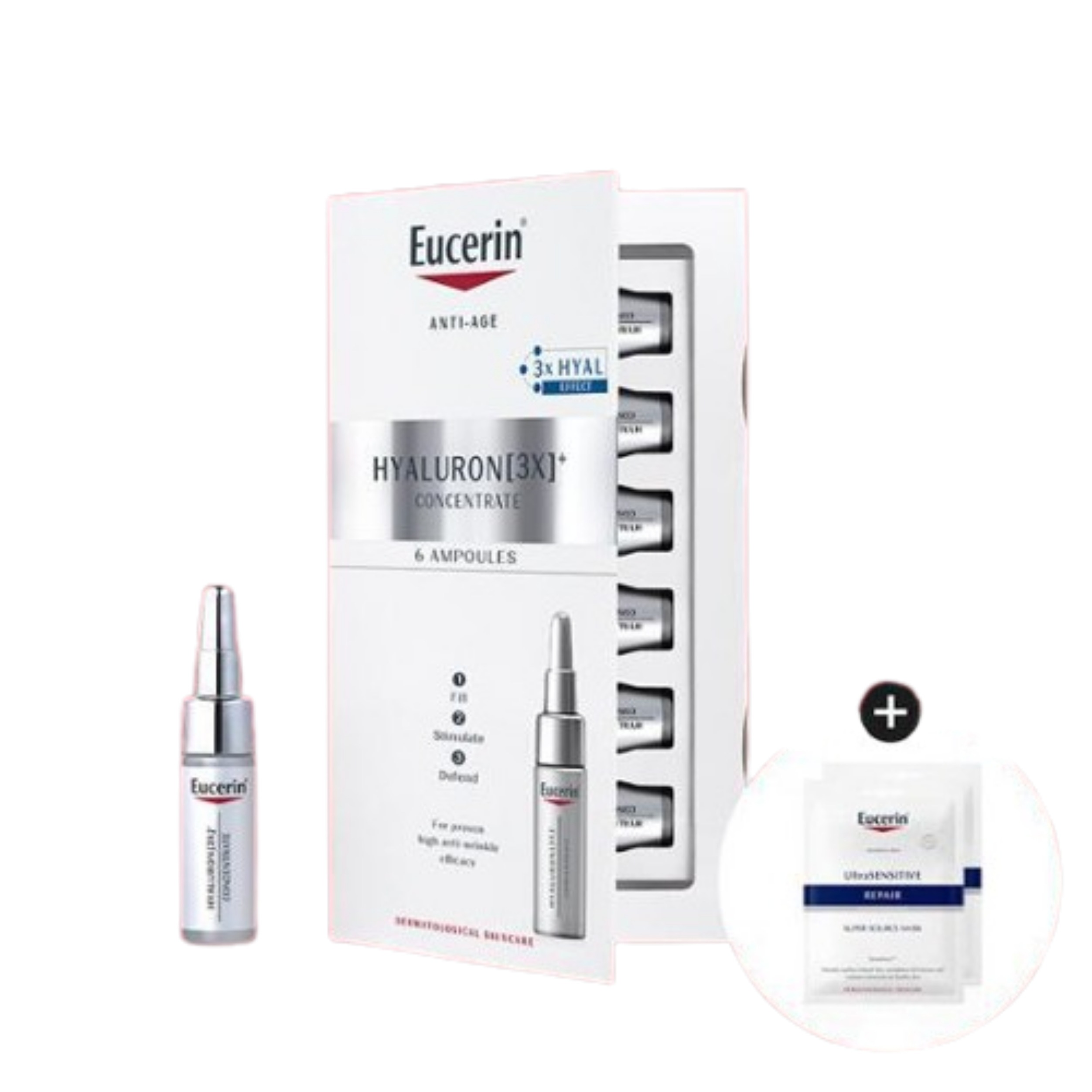 [6ジュアンプルセラム] ハイアルロン 3X コンセントレート 5ml*6 企画 (+ウルトラ センシティブ マスクパック 2枚)