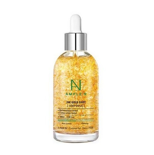 24K ゴールドショット アンプル 大容量 100ml (鎮静/弾力/保湿/栄養供給/活力/光彩/しわ防止)