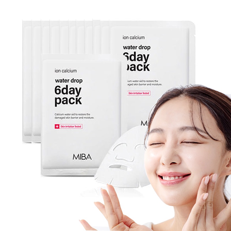 スキンドクター[1+1] イオンカルシウム 水玉 6day シートパック 20ml*24枚 素早い鎮静 フェイスパック