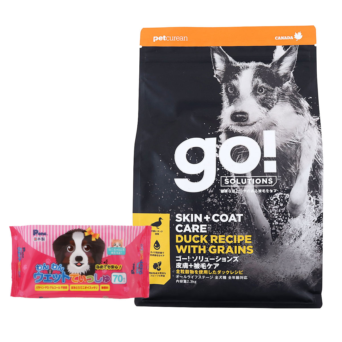 GO! ゴー ソリューションズ 皮膚+被毛ケア 2.3kg【わんわんウエットてぃっしゅ1個付き】