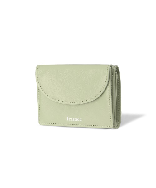 【FENNEC】 CRINKLE HALFMOON MINI WALLET - PISTACHIO 財布 正規品