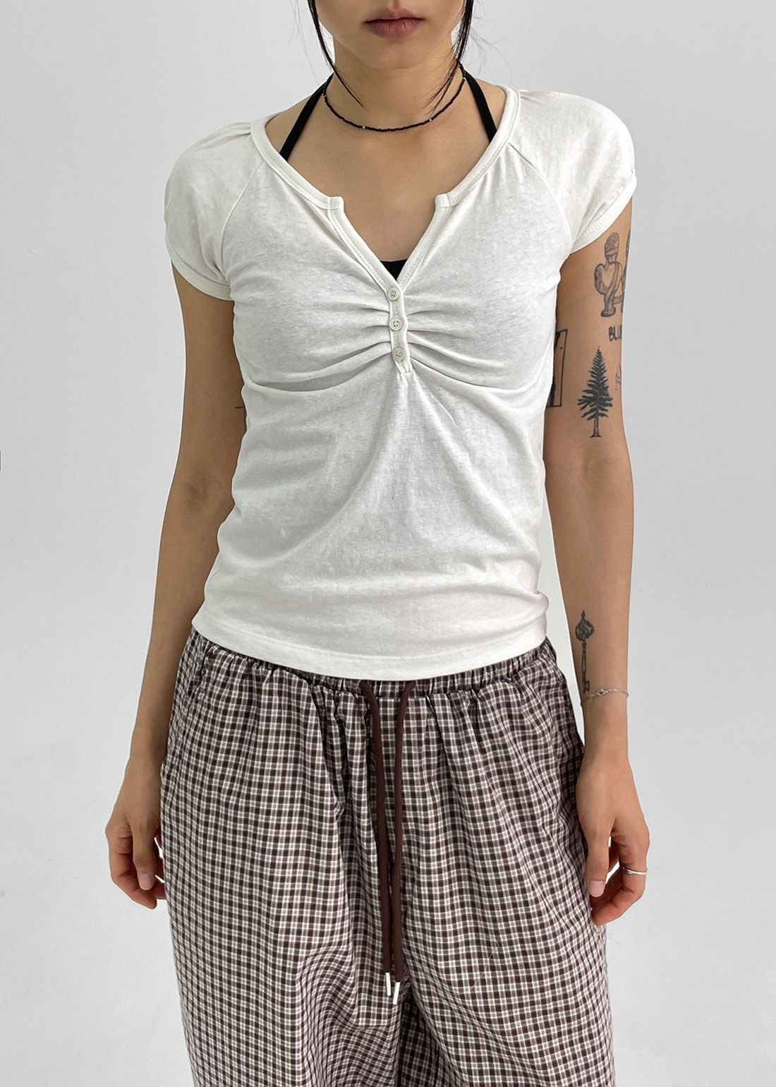 コンテムVネックシャーリング半袖