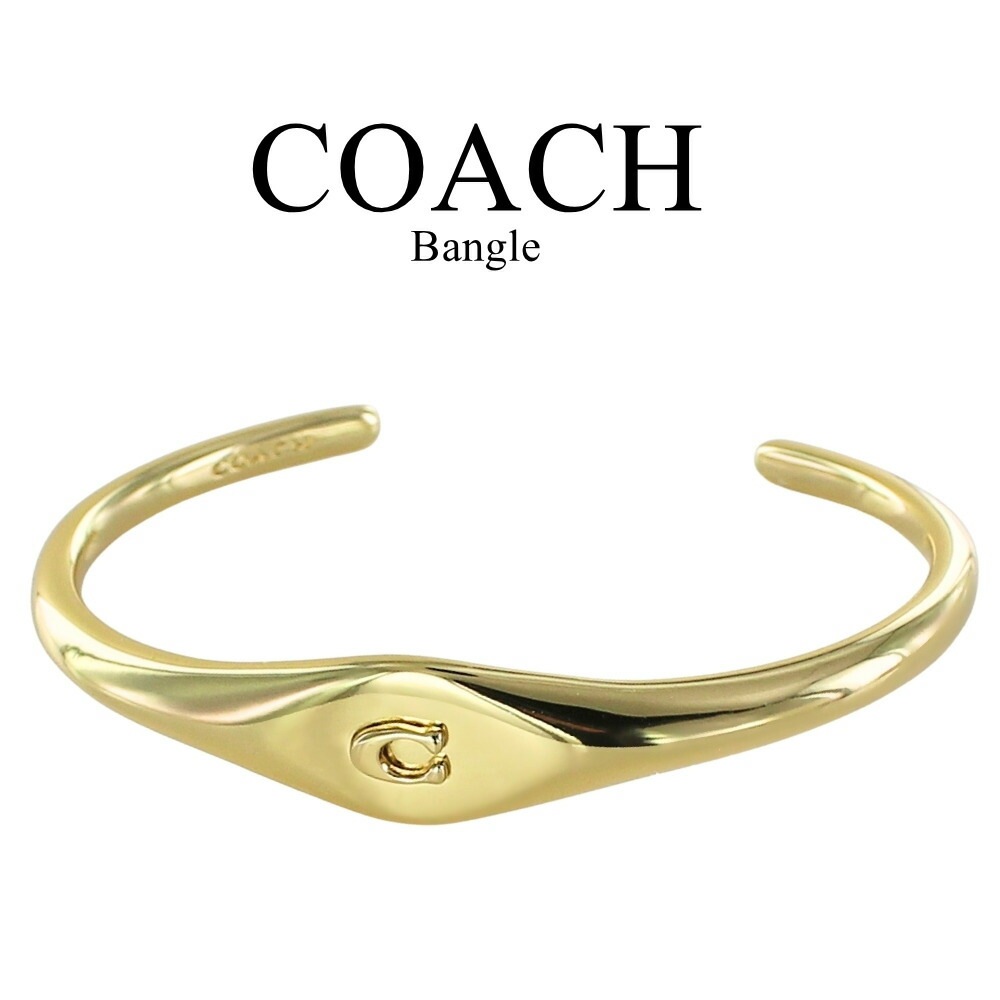コーチ バングル レディース ゴールド Cロゴ メタル ブレスレット COACH ブランド アクセサリー シンプル 上品 おしゃれ 彼女 女性 ギフト 誕生日 記念日 クリスマス プレゼント ランキン