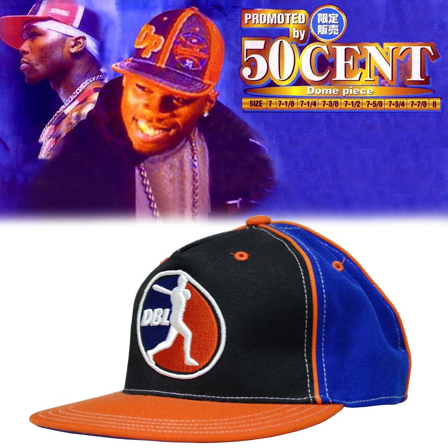 セール 50セント着用 Dome Piese Cap ドームピース キャップ ブラック オレンジ メンズ レディース ストリート スタイル HIPHOP ファッション ヒップホップ ウェアー B系