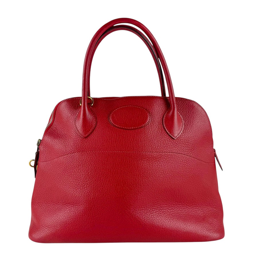 エルメス HERMES ショルダーバッグ ハンドバッグ ボリード31 シェブルミゾル ルージュカザック ゴールド レディース z8534