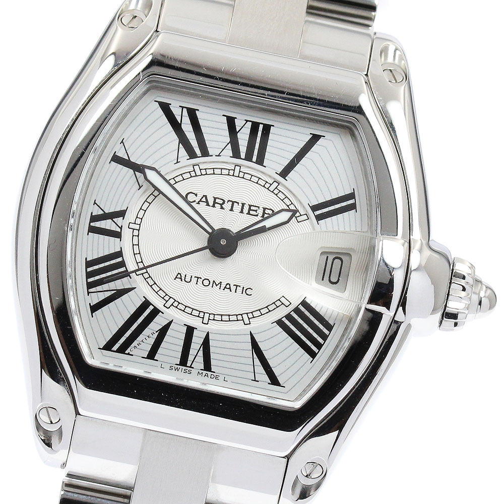 カルティエ CARTIER W62025V3 ロードスターLM デイト 自動巻き メンズ 良品 _903016【中古】