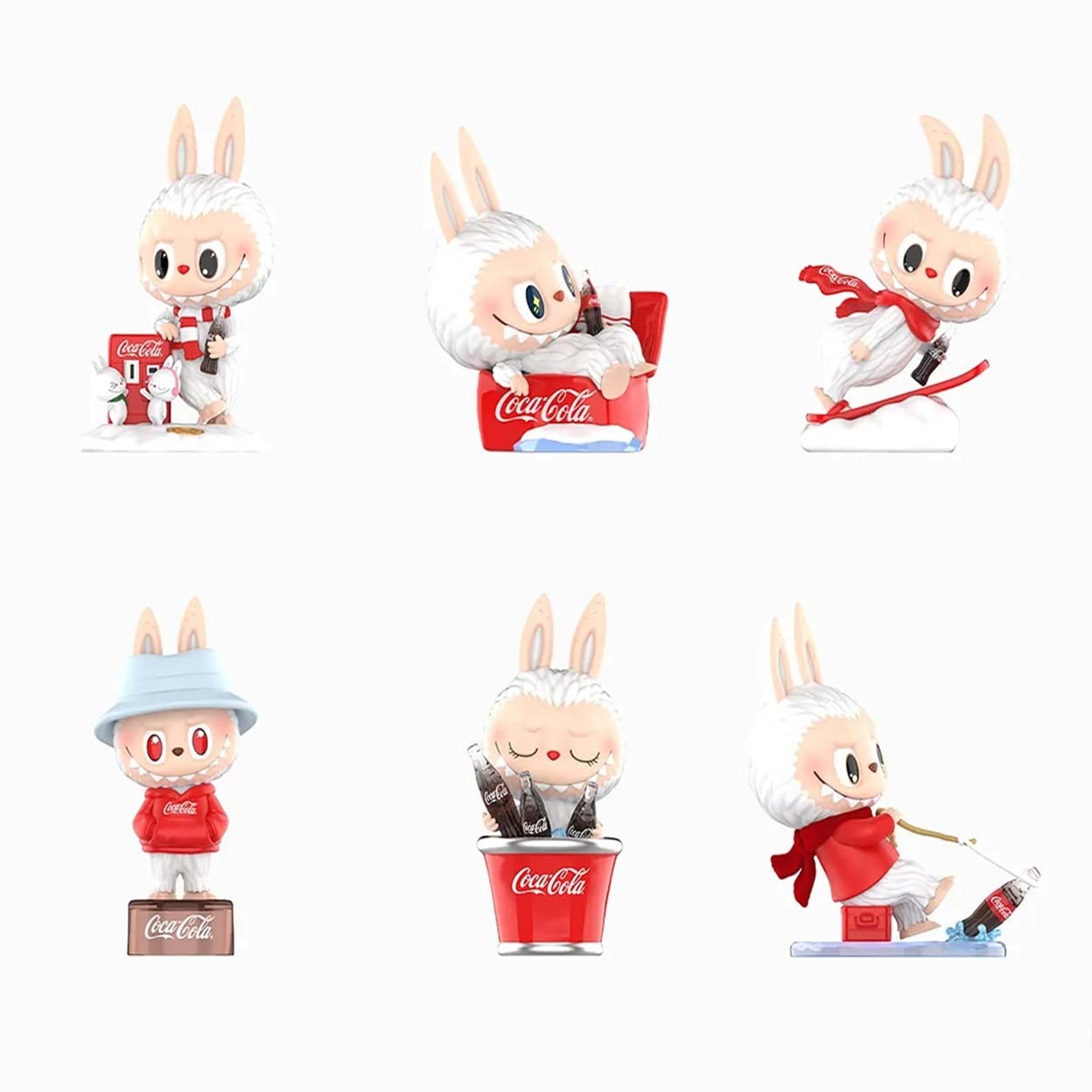 公式正規品 POPMART LABUBU THE MONSTERS コカコーラシリーズ カプセルトイ ブラインドボックス LABUBU クリスマスギフト