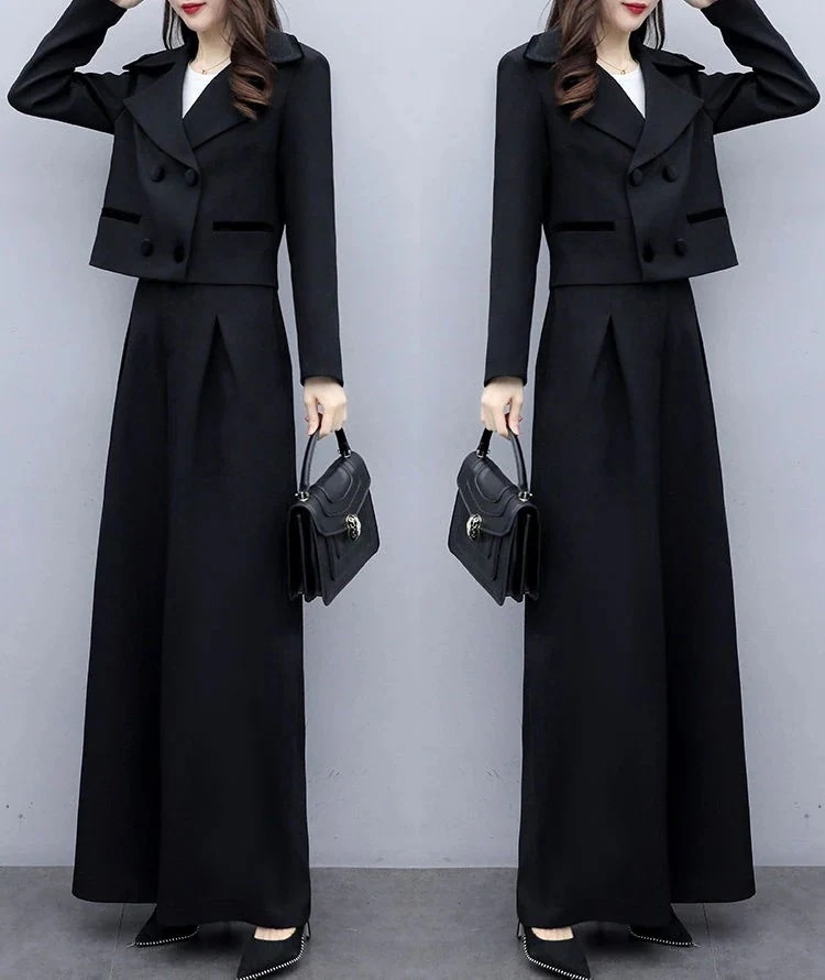 おしゃれ セットアップ レディース パンツスーツ ワイドパンツ ガチョウパンツ ゆったり 2点セット ママ 母親 L オフィス 通勤 事務所 フォマール 卒業式 入学式 30代40代50代 大福袋