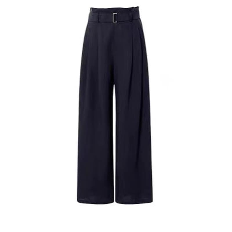 ボトムス パンツ ロングパンツ カジュアルパンツ ハイウエスト ポケット ベルト付き ストレート かわいい 大人可愛い きれいめ シンプル 上品 おしゃれ かっこいい カジュアル レトロ こなれ感 8,269円