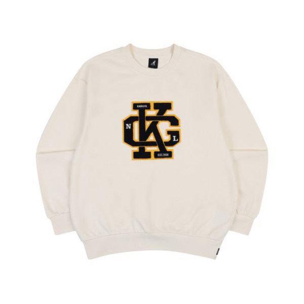 長袖Tシャツ CQK KQFC-RT17610IV KNGL カレッジスウェットシャツ 1761 アイボリー