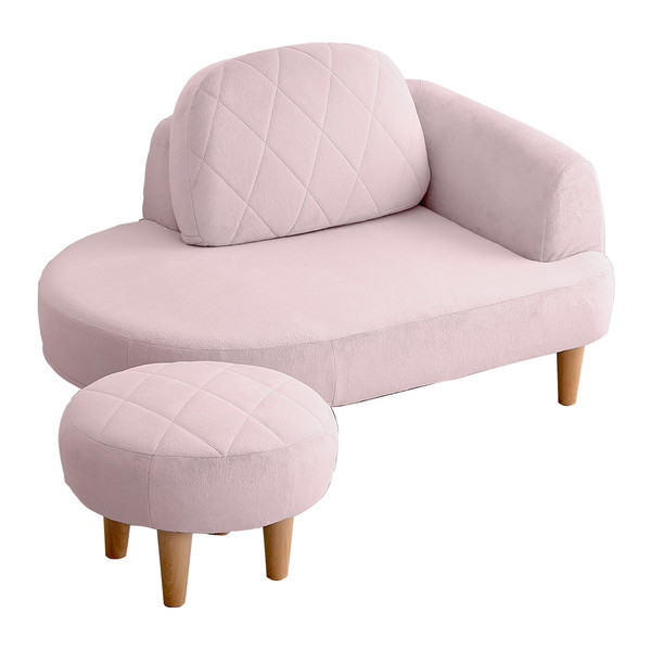 ホームテイスト SH-07-OKCS コンパクトカウチソファ Chammy-チャミー- ピンク メーカー直送