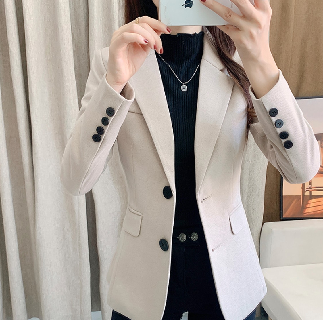 アウター デート ジャケット 上着 袖あり 長袖 スリム タイト 細身 かわいい 大人可愛い きれいめ シンプル カジュアル 大人 上品 おしゃれ お洒落 主役級 存在感 春 秋 10代 20代