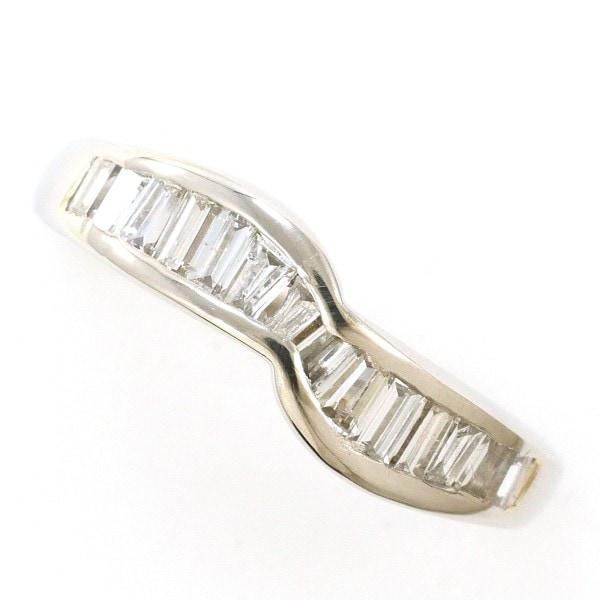 PT900 プラチナ リング 指輪 8号 ダイヤ 0.50 総重量約4.1g ジュエリー 中古