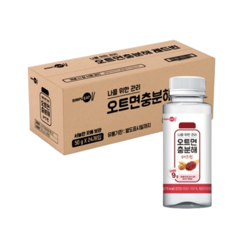 シンプルイット ダイエットシェイク オートなら十分 レッドビーン 50g 24個 1BOX 韓国 タンパク質 おすすめ 人気 女性 ダイエット 献立 管理 オートミール オートシェイク