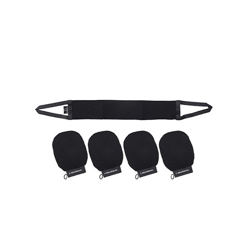 テルマニ 低刺激垢すり手袋 4枚＋垢すりタオル 1枚セット 1個