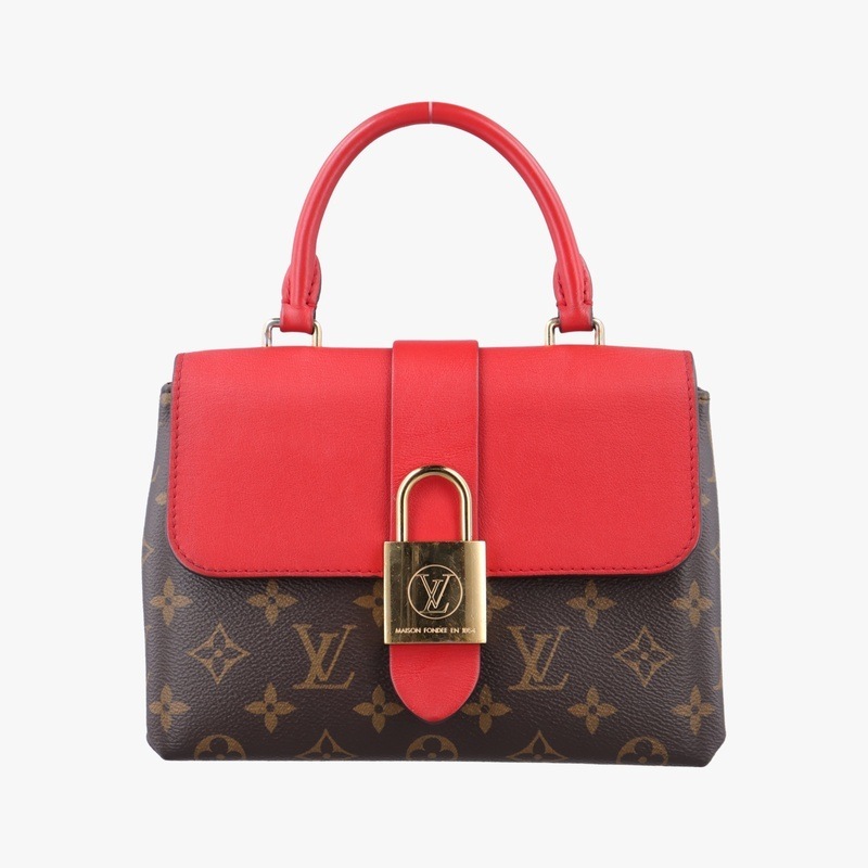 ロッキーBBモノグラム/ブラウンXレッドモノグラムキャンバス×カーフレザーM44322AA1129中古