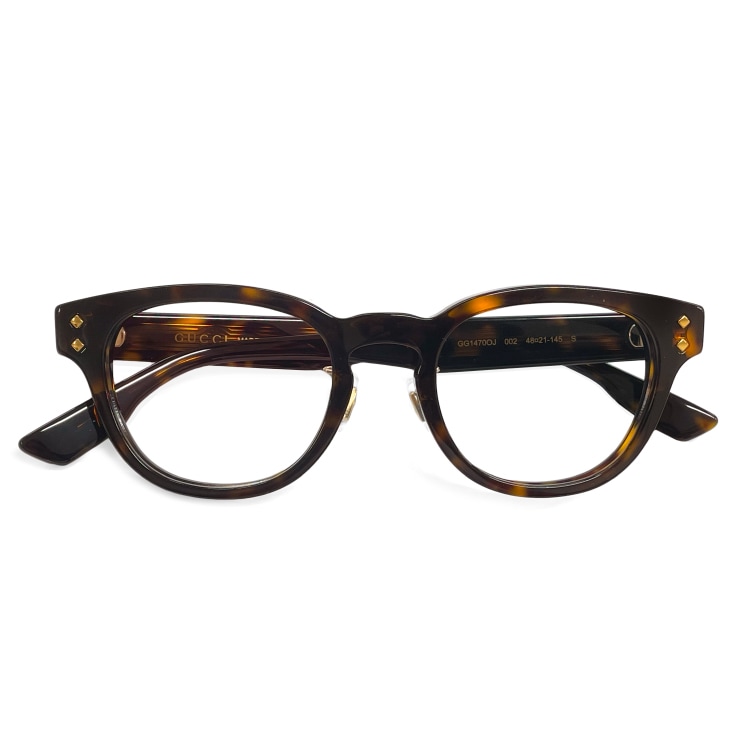 メガネ GG1470OJ 002 眼鏡 メンズ レディース ユニセックス モデル ボストン 型 フレーム ハバナ べっ甲 カラー 正規品　Made In ITALY ジャパンフィット