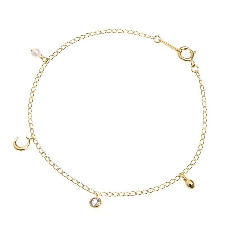 ブレスレット レディース マルチ石ブレスレット 12月誕生石 ギフト シルバー