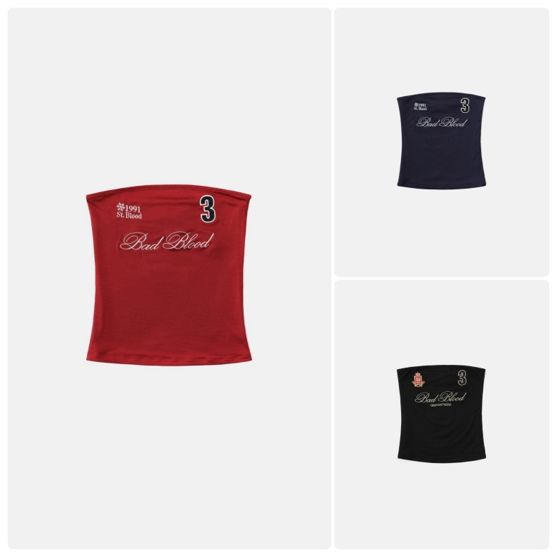 【BADBLOOD】 CLASSIC LOGO TUBE TOP : 3COLORS