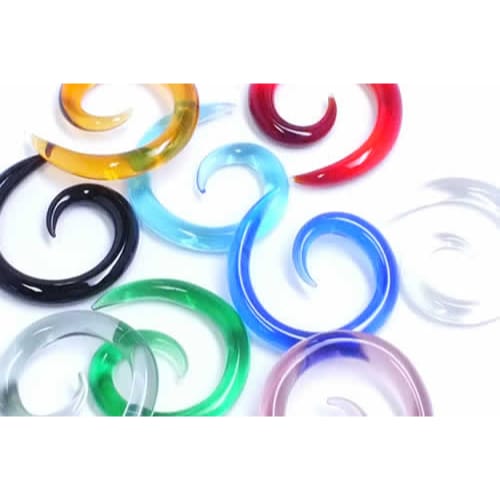 ゴリラグラス社製 ボディピアス 8G スパイラル 8ゲージ Gorilla Glas Spirals