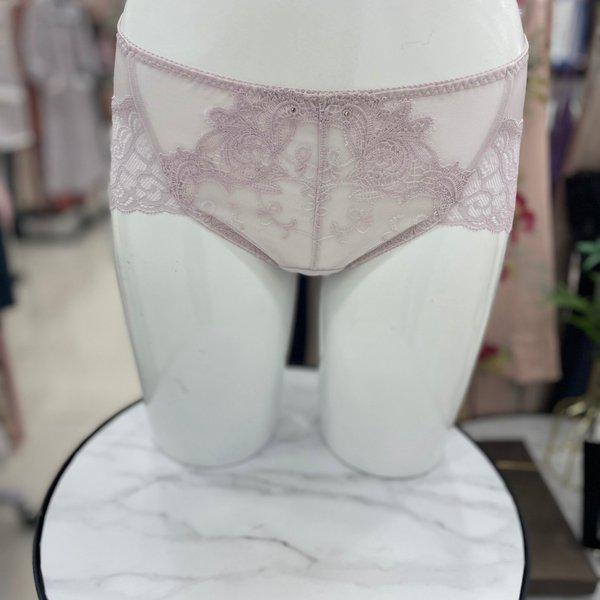 クチュールパッチ刺繍レースノーラインパンティー(ペールピンク)/BP984A PLPK