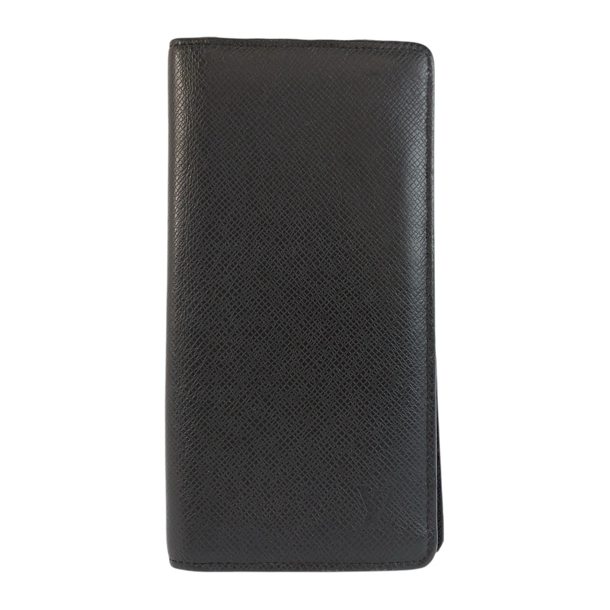 美品 タイガ ポルトフォイユ ブラザ ノワール ブラック シルバー金具 レザー M30501 長財布 ロングウォレット メンズ 601800