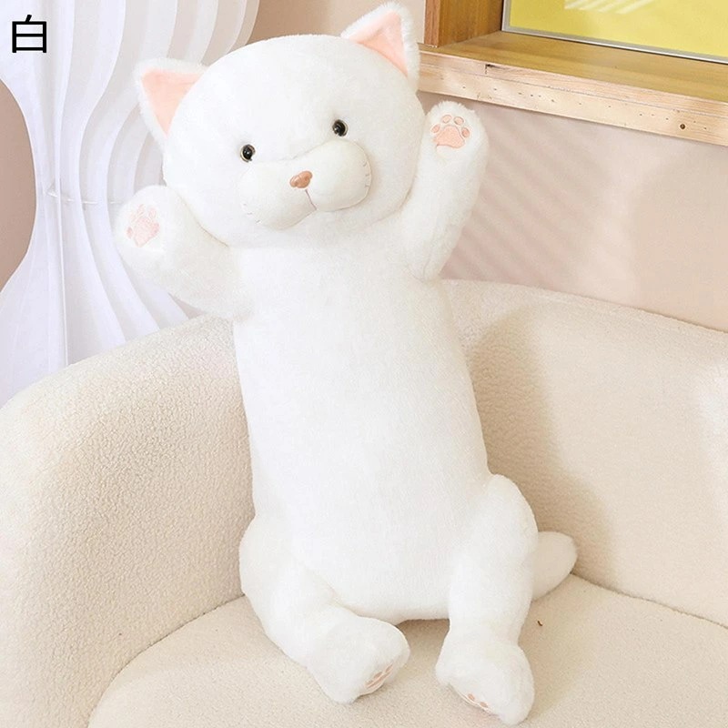 縫い包み 猫縫い包み ネコ 伏せる姿 腰当てクッション おもちゃ ドール 玩具 添い寝枕 添い寝 ねむねむ 極ソフト もふもふ かわいい インテリア ベッドルーム ギフト 子供 ベビー オフィス