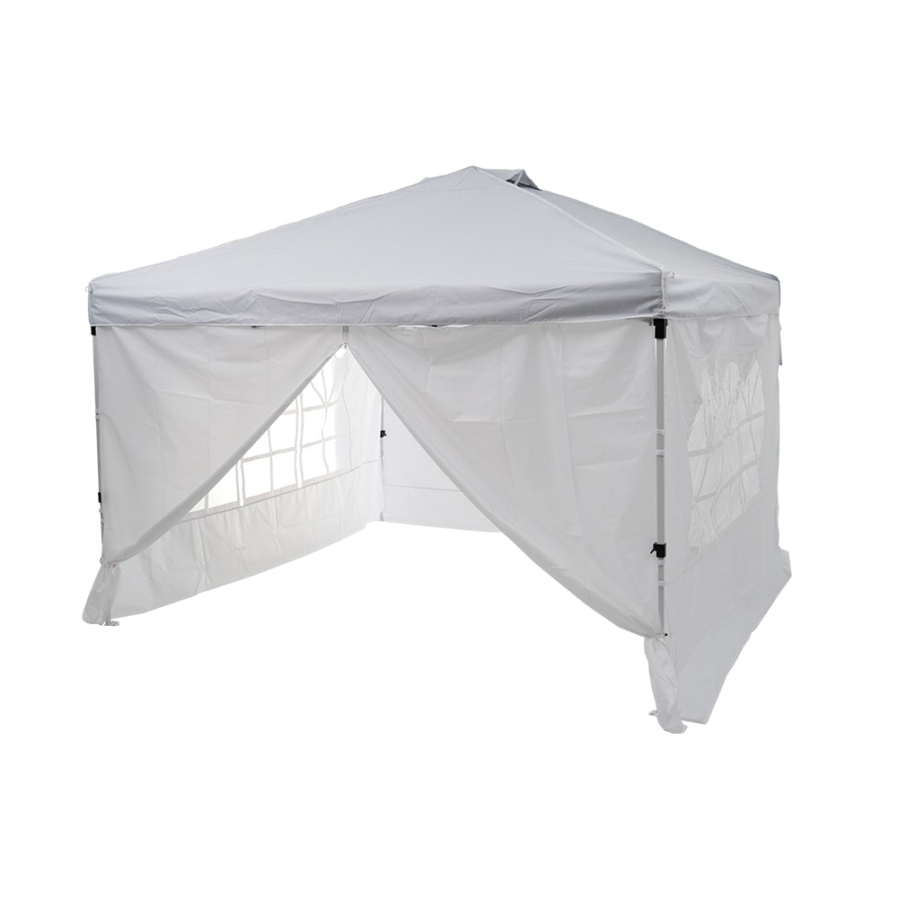 【国内即日発送】タープテント 3m サイドシート4枚付 UV加工 撥水 ワンタッチタープテント 簡単 大型