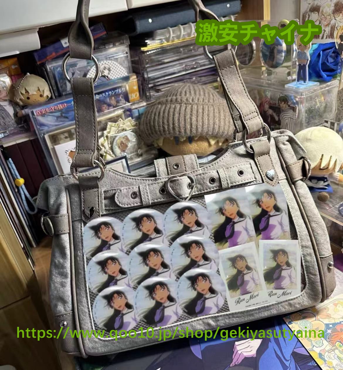 痛バッグ　痛バ　ハンドバッグ　ショルダーバッグ　多ポケット　地雷系 　病やみかわ　大容量　缶バッジ入れ　ぬいぐるみ入れ　推し活　通勤　通学