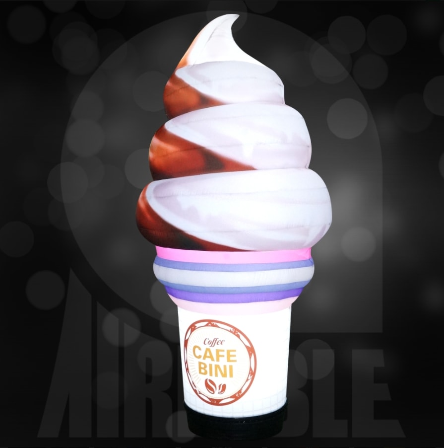 [アイスクリーム 1] 夏 デザート エアー看板 目立つ看板 立体看板 広報看板 42,092円