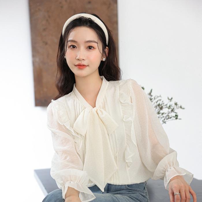 春 ブラウス ボウタイ レディース オフィス フォーマル 長袖 きれいめ 秋 春 おしゃれ かわいい トップス シャツ