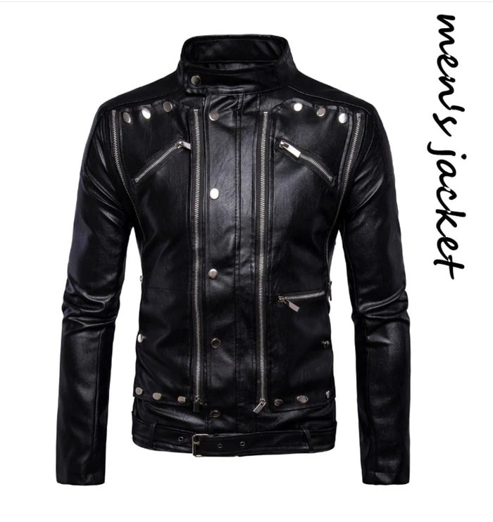 【送料無料】メンズジャケット カジュアルジャケット ジャケット レザージャケット メンズ ライダースジャケット PUレザー ジャケット バイクウェア 防風 防寒 アウター 立ち襟 新作 アウター 5,823円