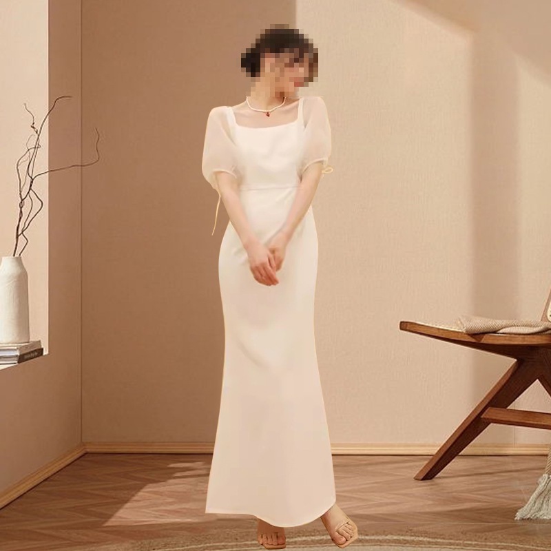 【縁.愛】ウェディングドレス 白 結婚式 花嫁 サイズオーダーメイド可能 成人式 お呼ばれ ウェディング 演奏会 二次会 パーティードレス 前撮り ワンピース ロングドレス メガ割 30