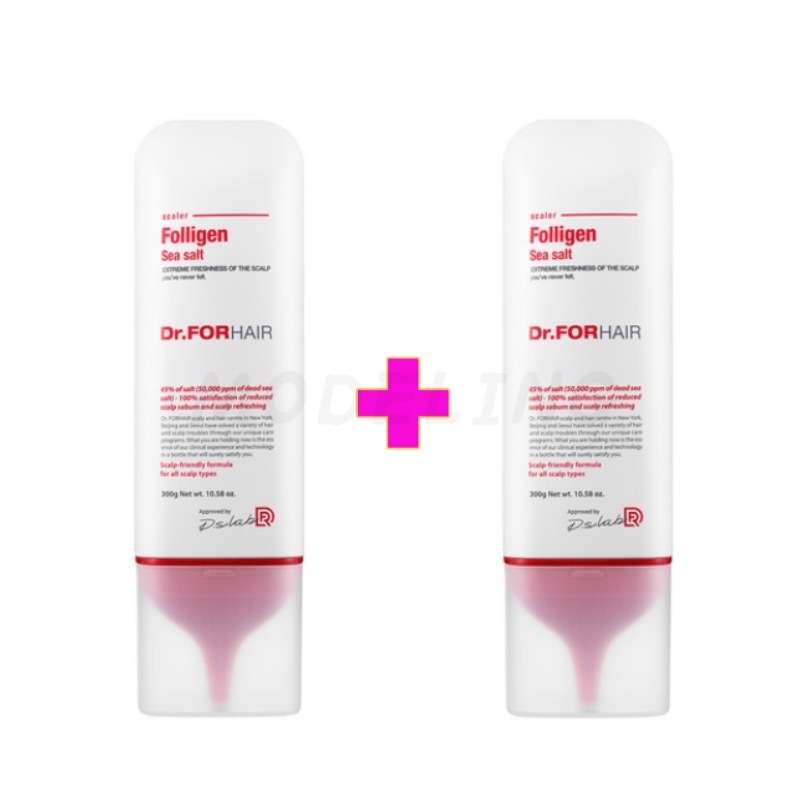ドクターフォーヘア ポリジェンシーソルトヘアスケーラー 1+1 頭皮ケア/ 抜け毛ケア/韓国ケア(鎮静/弾力/保湿/栄養供給/活力)